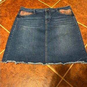 Stylish Blue Denim Mini Skirt